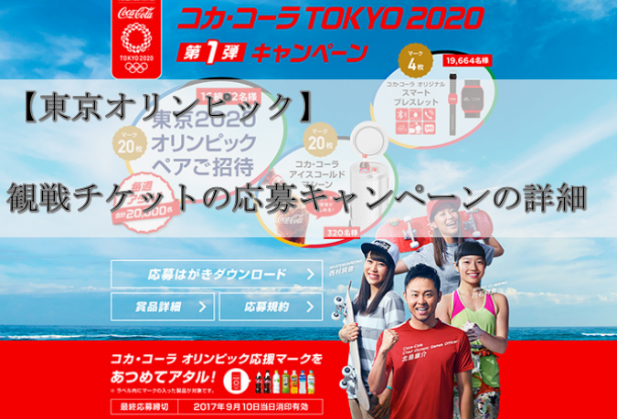 【東京オリンピック】観戦チケットの応募キャンペーンの詳細